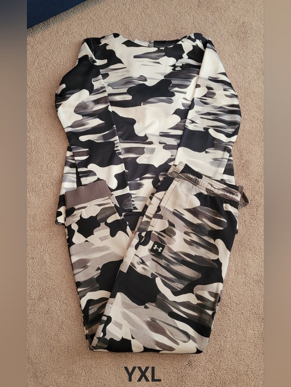 Under Armour Monochrome Camo Active Set - Black & White